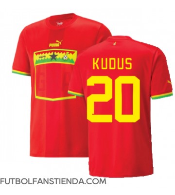 Ghana Mohammed Kudus #20 Segunda Equipación Mundial 2022 Manga Corta